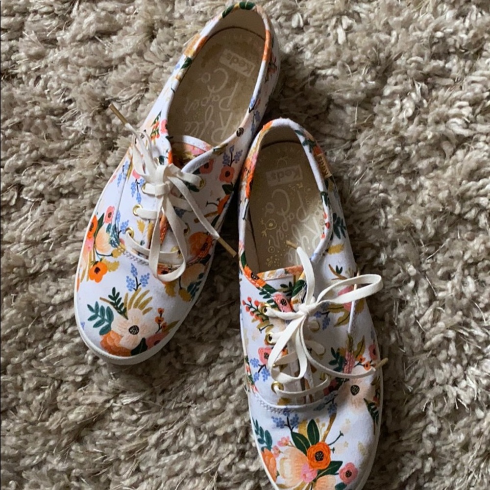 Keds x rifle paper co size 5 in kids 6.5 women’s
